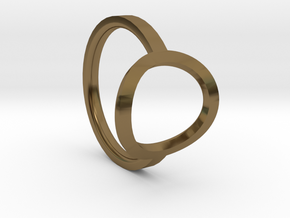 Simple Ring 111b6 in Polished Bronze