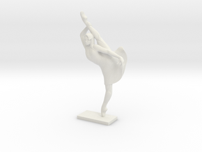 Ballerina in White Natural Versatile Plastic