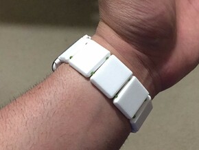 22mm Watch Band Links in White Processed Versatile Plastic