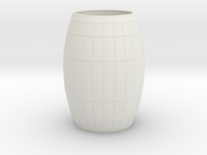 18th Century Barrel-Open (21hx15dia) 1/35 in White Natural Versatile Plastic