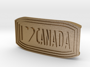 I LOVE CANADA - UMBUCKLE in Polished Gold Steel