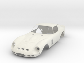 Ferrari 250 GTO body scale 1/8 in White Natural Versatile Plastic