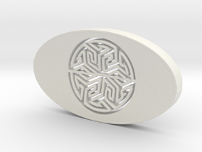 soap holder with Arabic Tile in White Natural Versatile Plastic