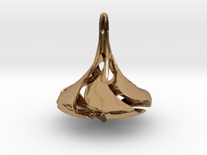 SUPERB Spinning Top in Polished Brass