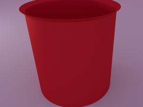 Spherical Planter1 (floral Patterned) Inner Pot in Red Processed Versatile Plastic