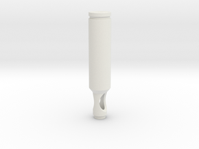 Bullet shell airbrush handle in White Natural Versatile Plastic