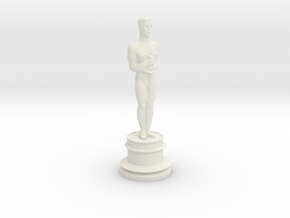 Oscar Trophy in White Natural Versatile Plastic