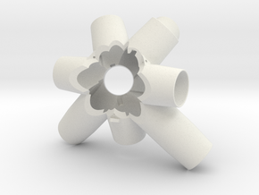 150114 Cluster - Side 1 in White Natural Versatile Plastic