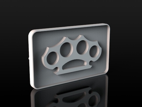 Buckle Brass Knuckles in White Natural Versatile Plastic