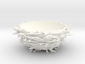 Nest Egg Holder in White Processed Versatile Plastic