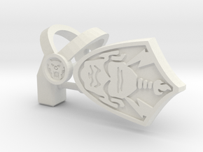 Tiger Harness, Hammer and Shield "C" Parts in White Natural Versatile Plastic