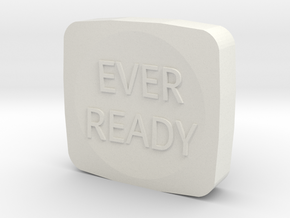 Eveready (Ever Ready) Minilight Button in White Natural Versatile Plastic