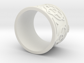 Celtic Ring Bene in White Natural Versatile Plastic