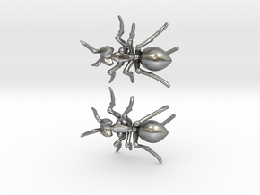 Little Ant Post Earring in Natural Silver