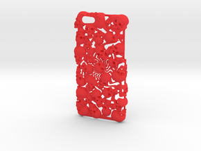 iPhone 6 Skull Case in Red Processed Versatile Plastic