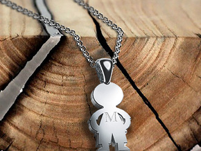 My Special Boy Pendant (Personalisation available) in Rhodium Plated Brass