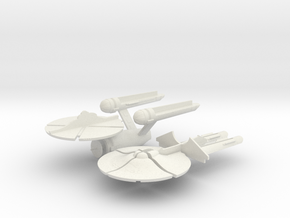 Star Trek Panic! - Enterprise in White Natural Versatile Plastic