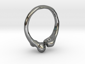 Femur Ring - with size variations in Fine Detail Polished Silver: 6 / 51.5