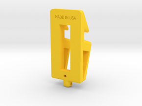 T-HOLDER-A in Yellow Processed Versatile Plastic