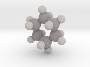 Cyclohexane (chair) in Full Color Sandstone