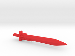 Grimlock's Energo-Sword - 5mm in Red Processed Versatile Plastic