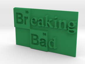 Breaking Bad Logo in Green Processed Versatile Plastic