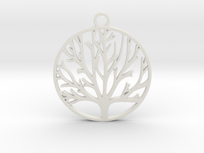 Tree of Life  in White Natural Versatile Plastic