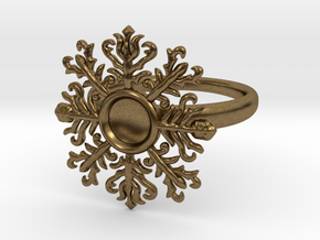 snowflake ring in Natural Bronze