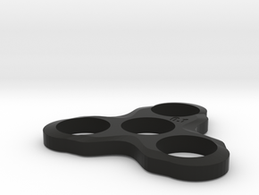 Fidget Spinner in Black Natural Versatile Plastic