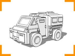 Westmaster Utility Truck 6mm in White Natural Versatile Plastic