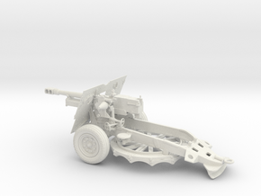 BA002 Howitzer Ordnance QF 25-pounder in White Natural Versatile Plastic