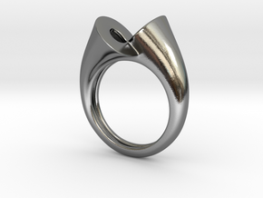 Ring triedrico in Polished Silver: 5 / 49