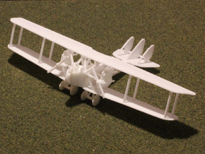 A.E.G. G.II (triple rudder, various scales) in White Natural Versatile Plastic: 1:144