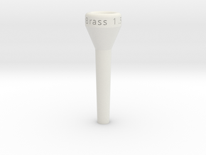 Trumpet mouthpiece 1.5C V02 in White Natural Versatile Plastic
