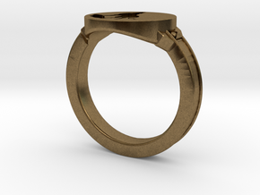 Dark Souls inspired Wolf Ring in Natural Bronze: 7.5 / 55.5