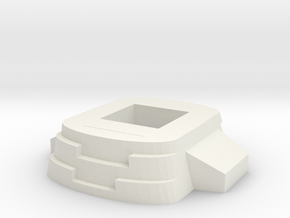 Titan Master Neck Adapter, Detailed in White Natural Versatile Plastic