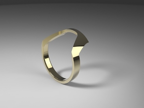 Static Ring - SIZE 7 in 14k Gold Plated Brass