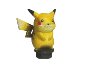Custom Pikachu Inspired Figure for Lego in White Natural Versatile Plastic