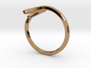Heartbeat Ring in Polished Brass: 5 / 49