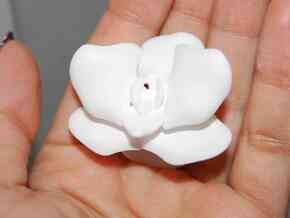 Orchid Ring in White Natural Versatile Plastic