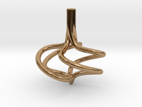 Hurricane Spinning Top in Polished Brass