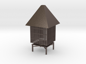 Smoke House in Polished Bronzed Silver Steel