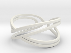 Doble Infinity "Infinito duplo" in White Natural Versatile Plastic: 5.5 / 50.25