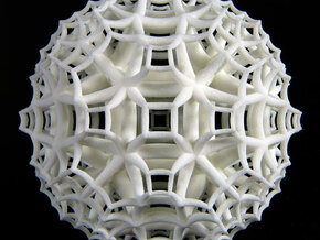 {4,3,5} H³ Honeycomb in White Natural Versatile Plastic