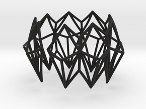 Rhombus Bracelet in Black Natural Versatile Plastic