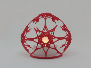 Christmas Stars (dual purpose ornament) in Red Processed Versatile Plastic
