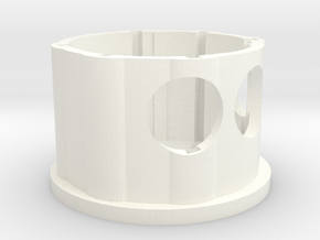 Holder - Dyson V7/V8 x1 Tool - Wall Mount in White Processed Versatile Plastic