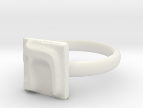 22 Tav Ring in White Natural Versatile Plastic: 7 / 54