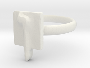 25 Nun-sofit Ring in White Natural Versatile Plastic: 7 / 54