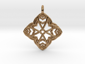 Mandala Pendant 2 in Polished Brass
